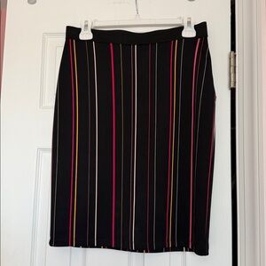 New Alfani Striped Color Block Pencil Skirt
